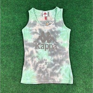 Kappa Abues Tie Dye Slim Fit Athletic Tank‎ Top Womens Size Small